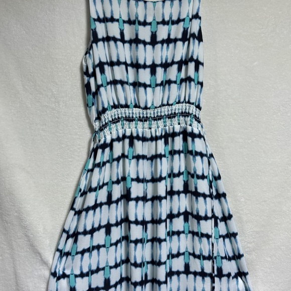 Joseph Ribkoff - Women's Dress Size 10 Vanilla & Blue Slit Maxi 202218 Canada - Picture 10 of 10